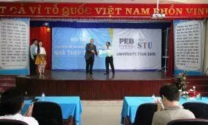 Mr. Adib Kouteili – PEB Steel Buildings Director, presented scholarships to the university’s representative